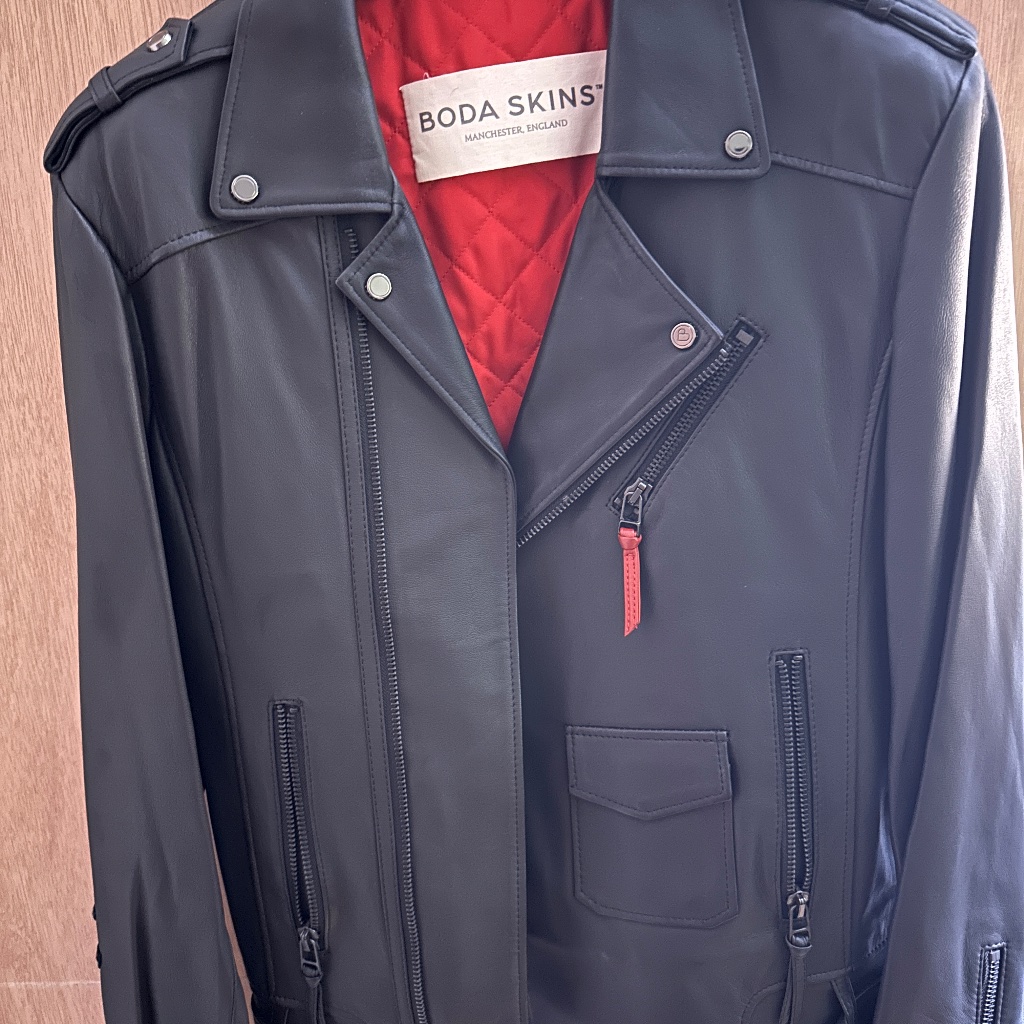 Mens Boda Skins Classic Biker X In Gun Metal/Oil Black